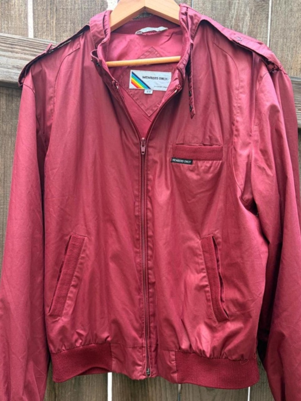 Vintage Members Only burgundy jacket